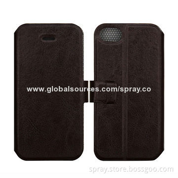 High Quality and Classic Slim Brown Leather Cases for iPhone 5S